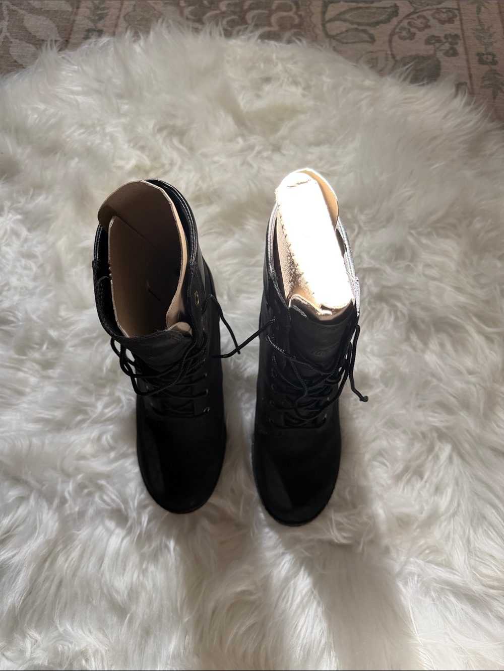 Timberland Black Lace-Up Women's Ankle Boots